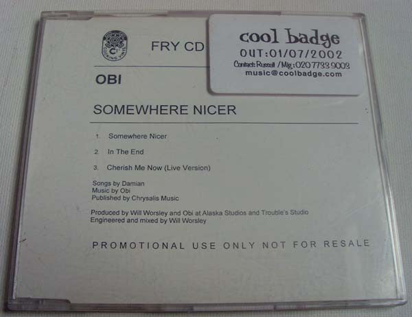 Obi (3) : Somewhere Nicer (CDr, Single, Promo)