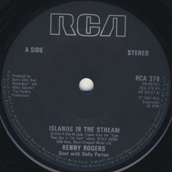 Kenny Rogers And Dolly Parton : Islands In The Stream (7", Single, Sol)