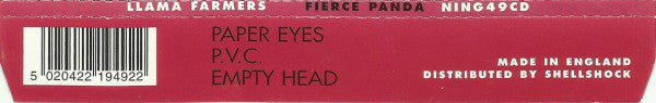 Llama Farmers : Paper Eyes (CD, Single)
