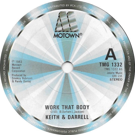 Keith & Darrell : Work That Body (7", Single)