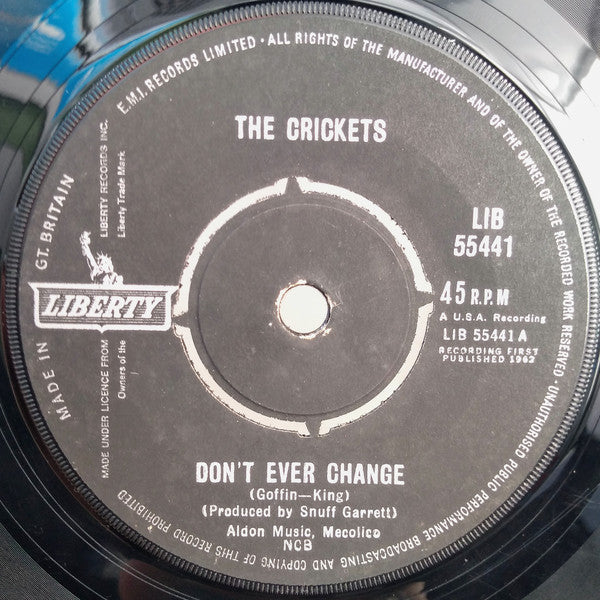 The Crickets (2) : Don't Ever Change (7")