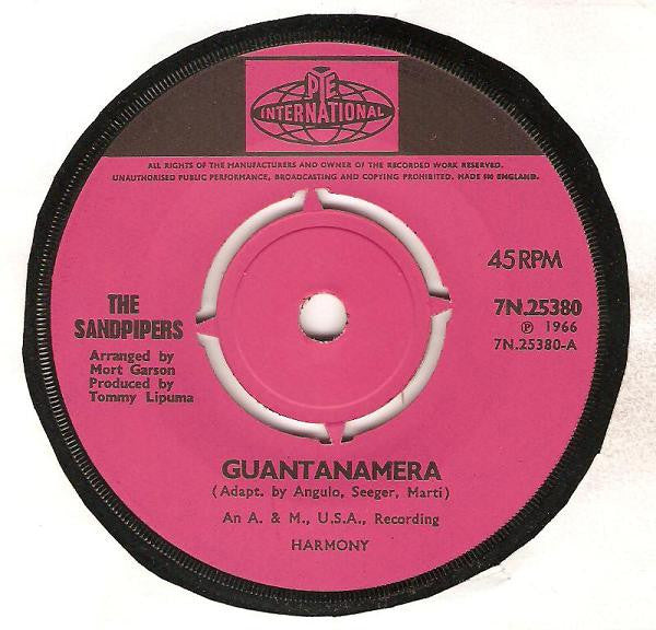 The Sandpipers : Guantanamera (7", Single, Pus)