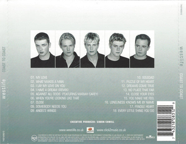 Westlife : Coast To Coast (CD, Album)