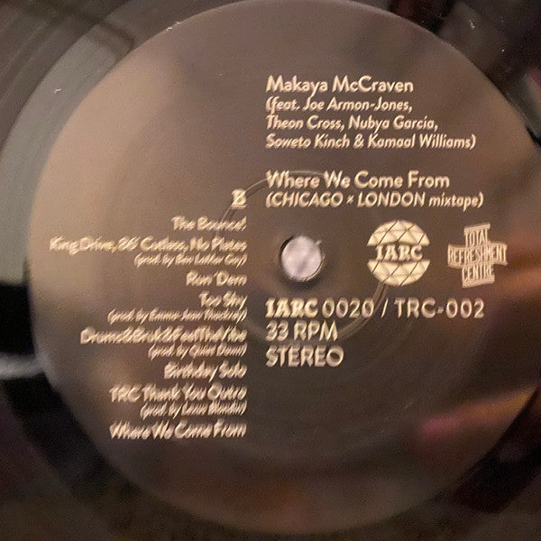 Makaya McCraven : Where We Come From (Chicago × London Mixtape) (LP, Mixtape, RE)