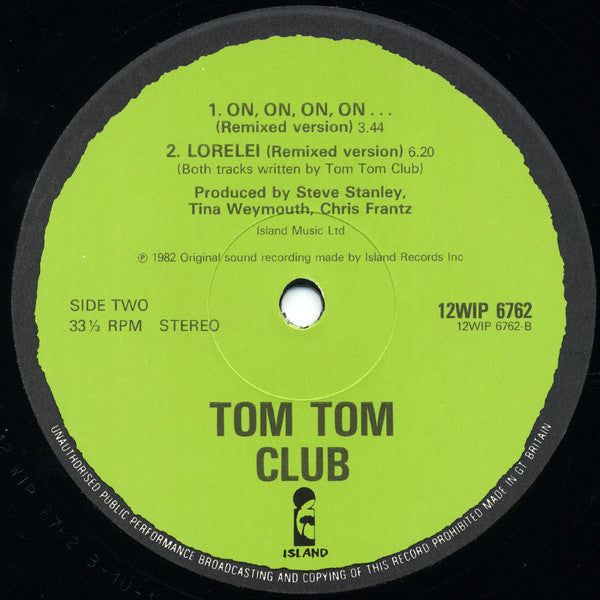 Tom Tom Club : Under The Boardwalk (12", Single)