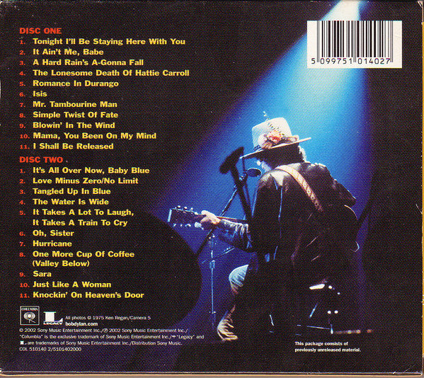 Bob Dylan : Live 1975 (The Rolling Thunder Revue) (2xCD, Album)