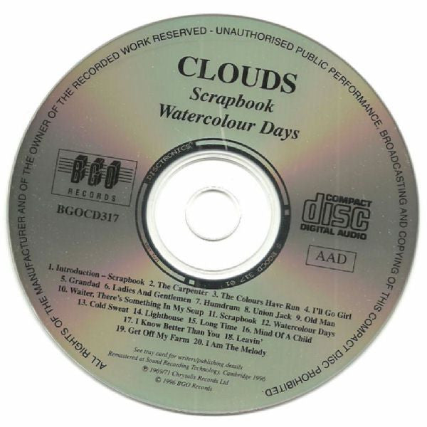 Clouds (2) : Scrapbook / Watercolour Days (CD, Comp, RM)