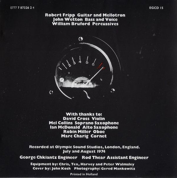 King Crimson : Red (CD, Album, RE)