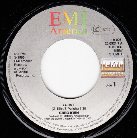 Greg Kihn : Lucky (7", Single)