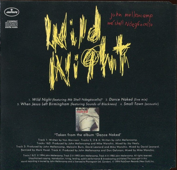 John Cougar Mellencamp / Me'Shell NdegéOcello : Wild Night (CD, Single)