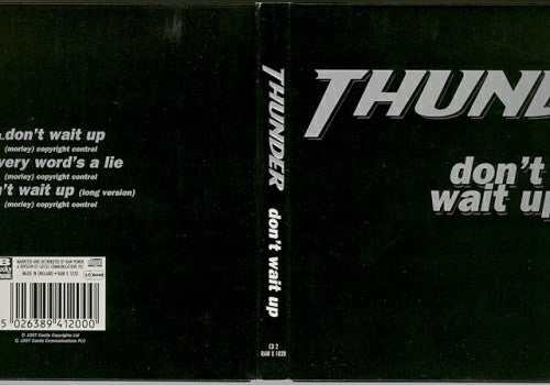 Thunder (3) : Don't Wait Up (CD, Single, Ltd, CD2)