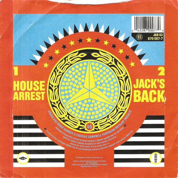 Krush : House Arrest / Jack's Back (7", Sil)