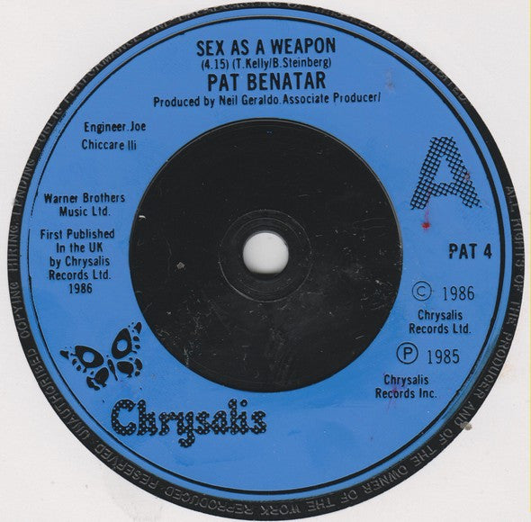 Pat Benatar : Sex As A Weapon (7", Single)