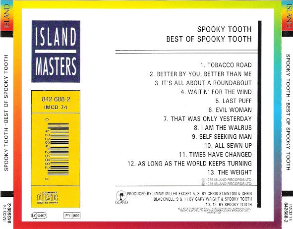 Spooky Tooth : The Best Of Spooky Tooth (CD, Comp, RE)
