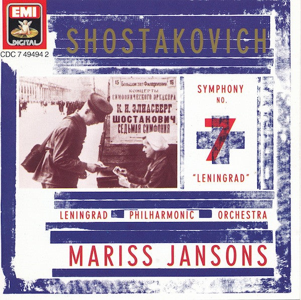 Dmitri Shostakovich - Leningrad Philharmonic Orchestra, Mariss Jansons : Symphony No. 7 "Leningrad" (CD, Album)