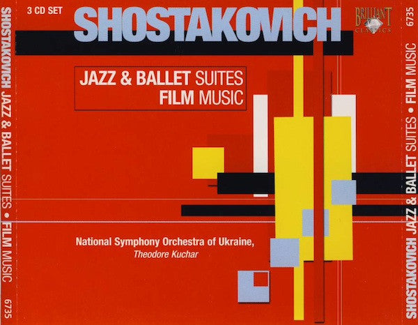 Dmitri Shostakovich, National Symphony Orchestra Of Ukraine, Theodore Kuchar : Jazz & Ballet Suites • Film Music (3xCD)