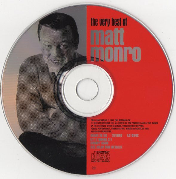 Matt Monro : The Very Best Of Matt Monro (CD, Comp, RE)