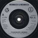 Womack & Womack : Teardrops (7", Single, Sil)