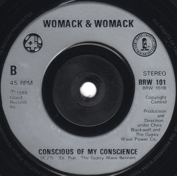 Womack & Womack : Teardrops (7", Single, Sil)