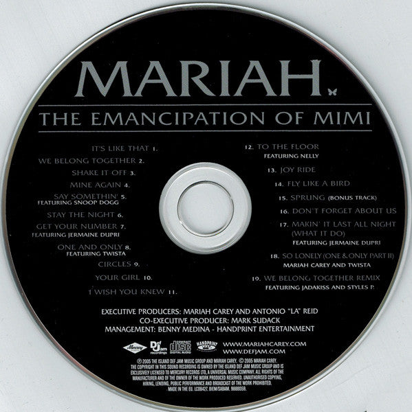 Mariah Carey : The Emancipation Of Mimi (CD, Album, S/Edition, Pla)