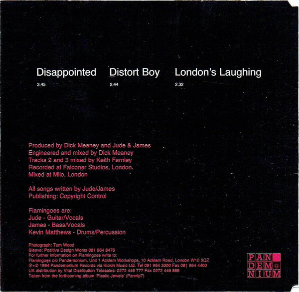 Flamingoes : Disappointed (CD, Single)