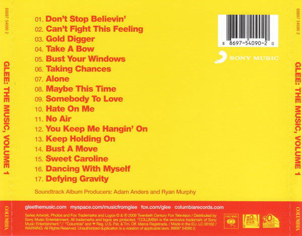Glee Cast : Glee: The Music, Volume 1 (CD, Album)