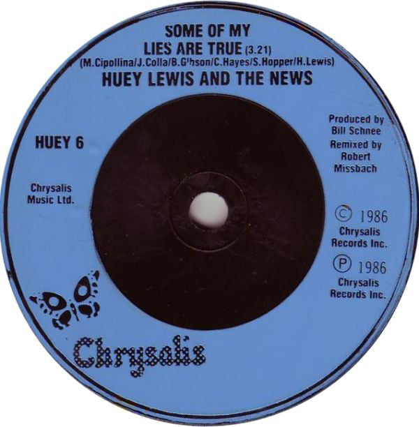 Huey Lewis & The News : Hip To Be Square (7", Single)