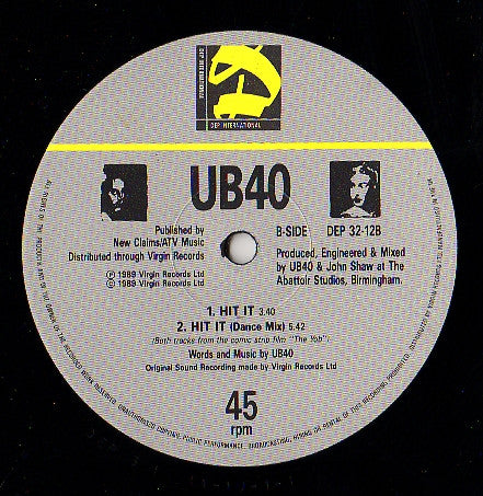 UB40 : I Would Do For You (Extended Mix) (12", Single)