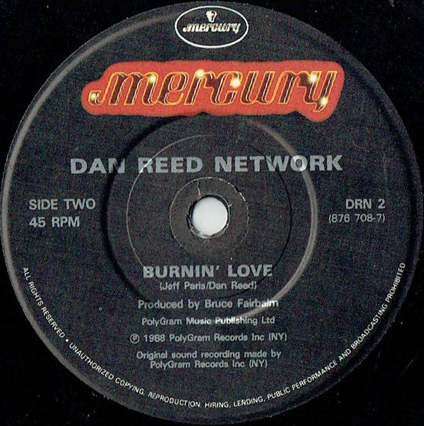 Dan Reed Network : Come Back Baby (7", Single)