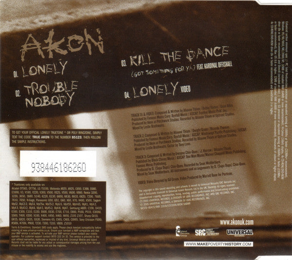 Akon : Lonely (CD, Single, Enh)