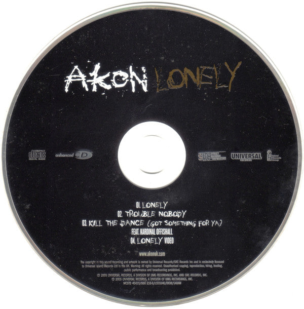 Akon : Lonely (CD, Single, Enh)