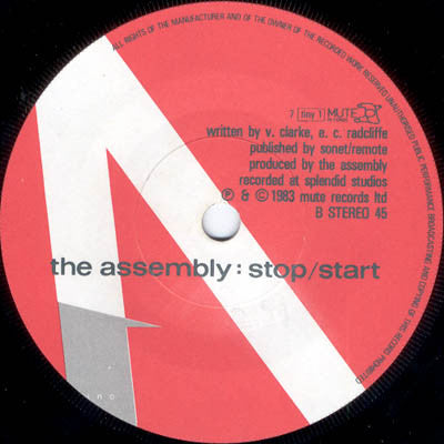 The Assembly : Never Never (7", Single, Lyn)