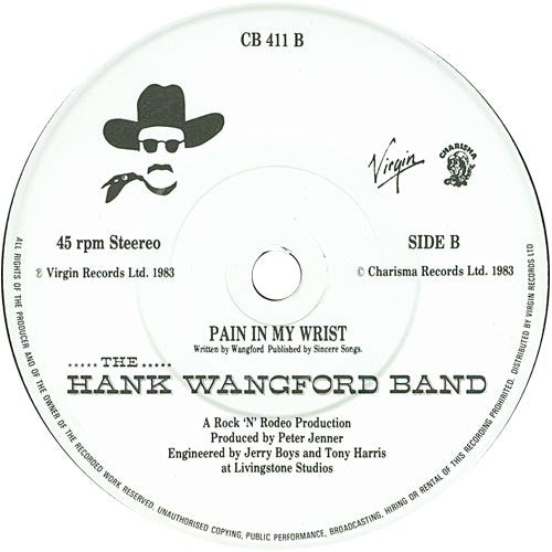 The Hank Wangford Band : Ghost Herd (7", Single)