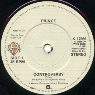 Prince : Controversy (7", Single)