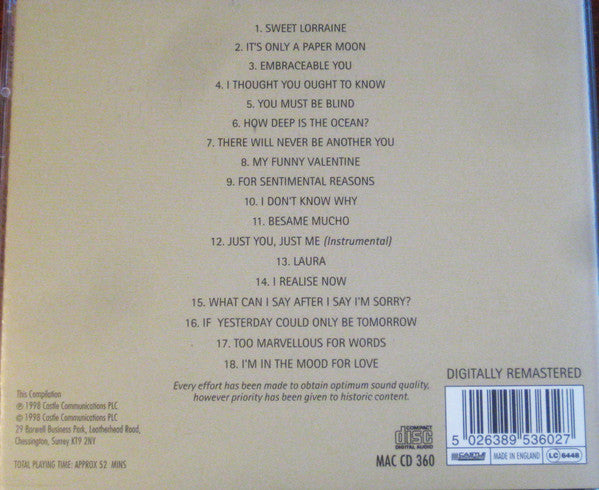 Nat King Cole : Legendary Song Stylist (CD, Comp, RM)