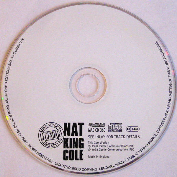 Nat King Cole : Legendary Song Stylist (CD, Comp, RM)