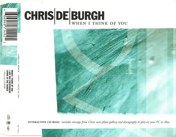 Chris de Burgh : When I Think Of You (CD-ROM, Single, Enh)