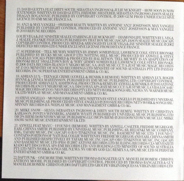 Swedish House Mafia : Until One (CD, Comp, Mixed, Jew)