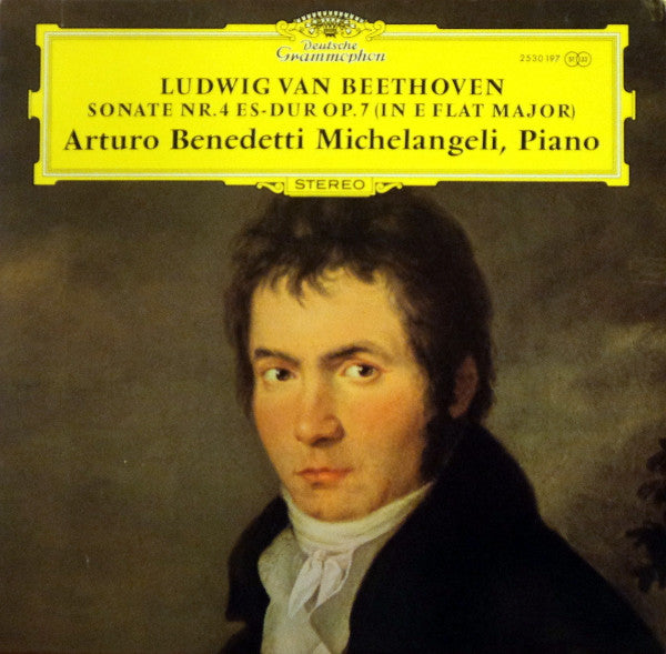 Ludwig van Beethoven, Arturo Benedetti Michelangeli : Sonate Nr. 4 Es-dur Op. 7 (In E Flat Major) (LP)