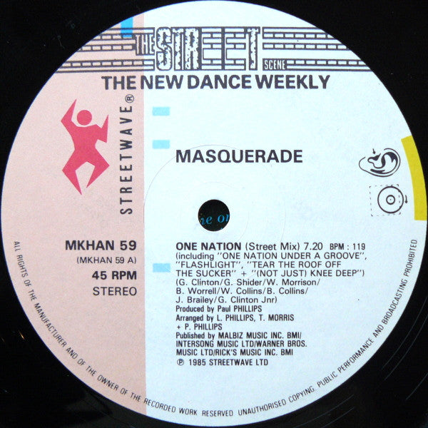 Masquerade : One Nation (12", Single)