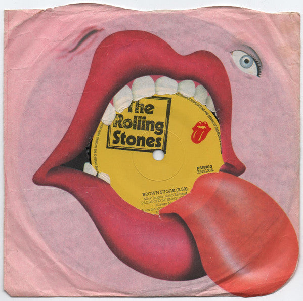 The Rolling Stones : Brown Sugar (7", Single, Sol)