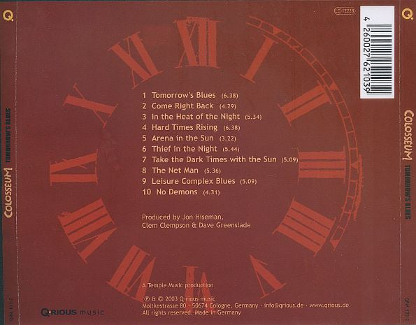 Colosseum : Tomorrow's Blues (CD, Album)