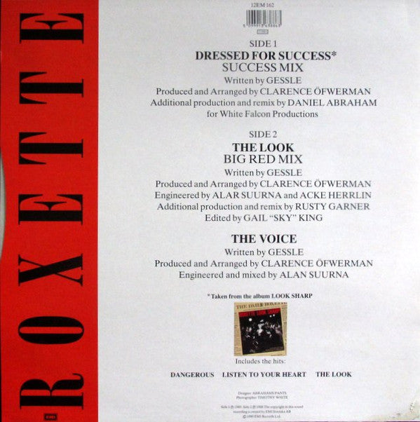 Roxette : Dressed For Success (12", RE)