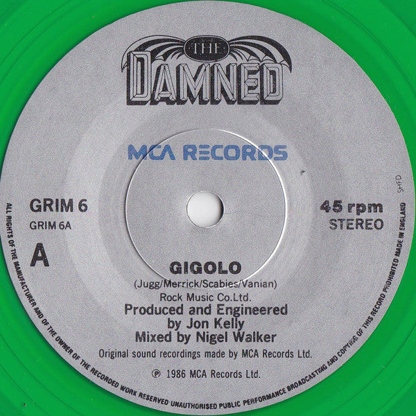 The Damned : Gigolo (7", Single, Ltd, Gre)