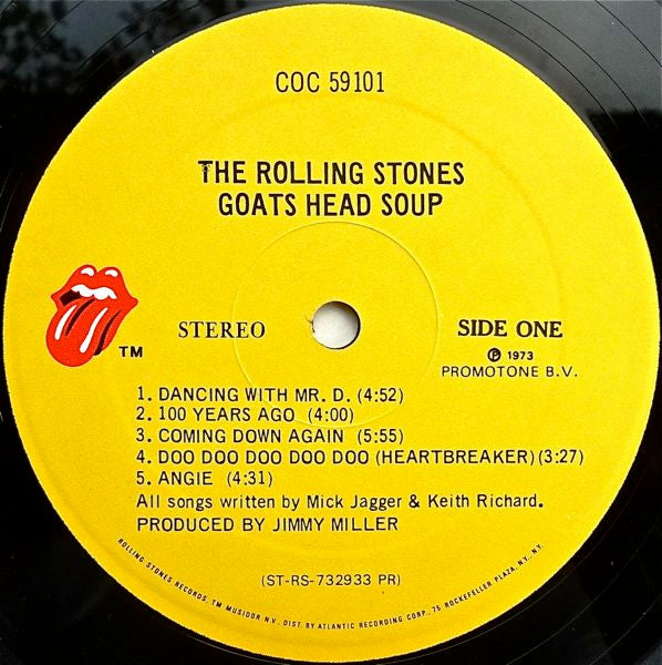 The Rolling Stones : Goats Head Soup (LP, Album, PR )