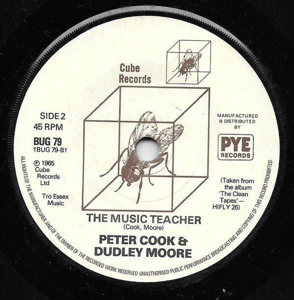 Peter Cook & Dudley Moore : Goodbyee (7", Promo, RE)