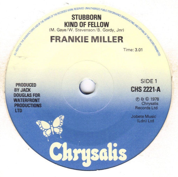 Frankie Miller : Stubborn Kind Of Fellow (7", Ltd, Cle)