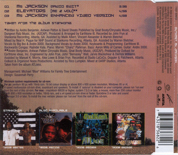 OutKast : Ms Jackson (CD, Single, Enh)