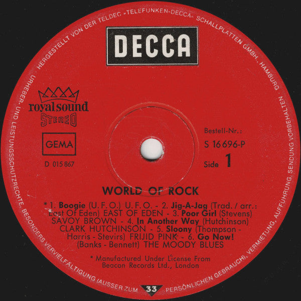 Various : The World Of Rock (LP, Comp)