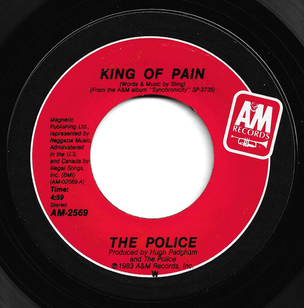The Police : King Of Pain (7", Single, Styrene, Car)